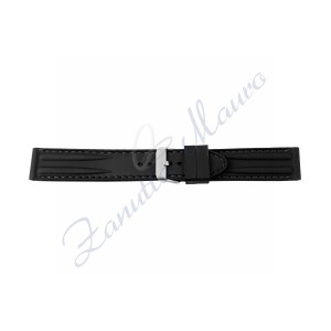 Cinturino 389 in silicone ansa mm 20 con cuciture grigie