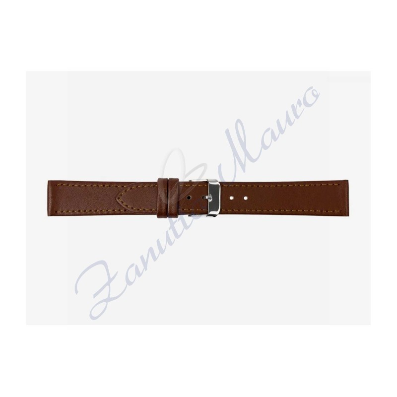 Cinturino 691 in pelle semiribordato 12x10 colore marrone gold