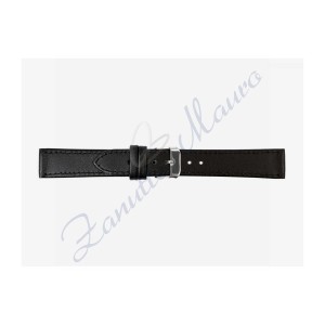 Cinturino 691 in pelle semiribordato 16x14 colore nero