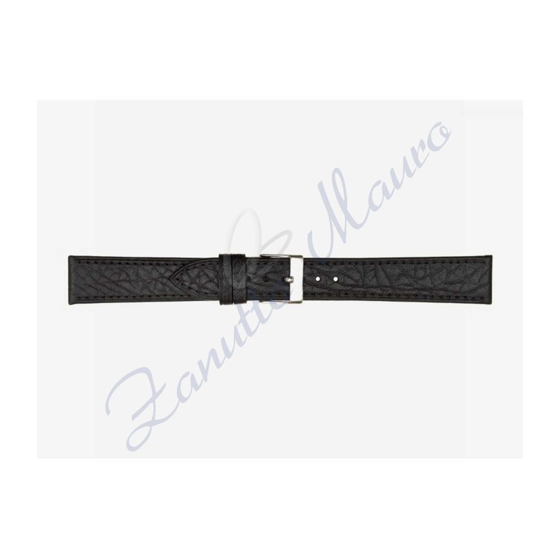 Cinturino 471 in pelle semiribordato 12x10 colore nero
