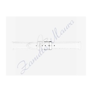 Cinturino 694 in pelle semiribordato 14x12 colore bianco