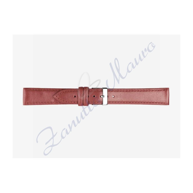 Cinturino 694 in pelle semiribordato 14x12 colore bordeaux
