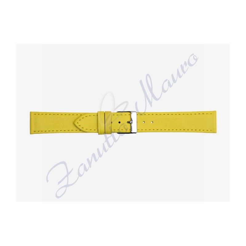 Cinturino 694 in pelle semiribordato 16x14 colore giallo