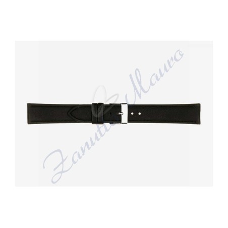 Cinturino 694 in pelle semiribordato 14x12 colore nero