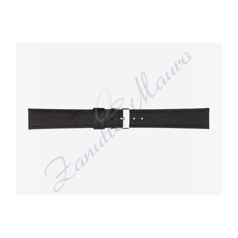 Cinturino 659 in cuoio drake semiribordato 16x14 colore nero