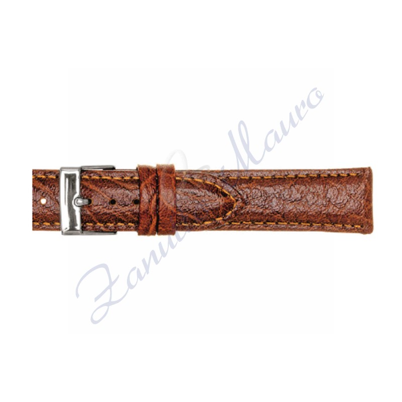 Cinturino 700 in pelle stampa bisonte 20x18 colore marrone gold