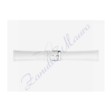 Cinturino 662 in cuoio drake semiribordato 16x14 colore bianco