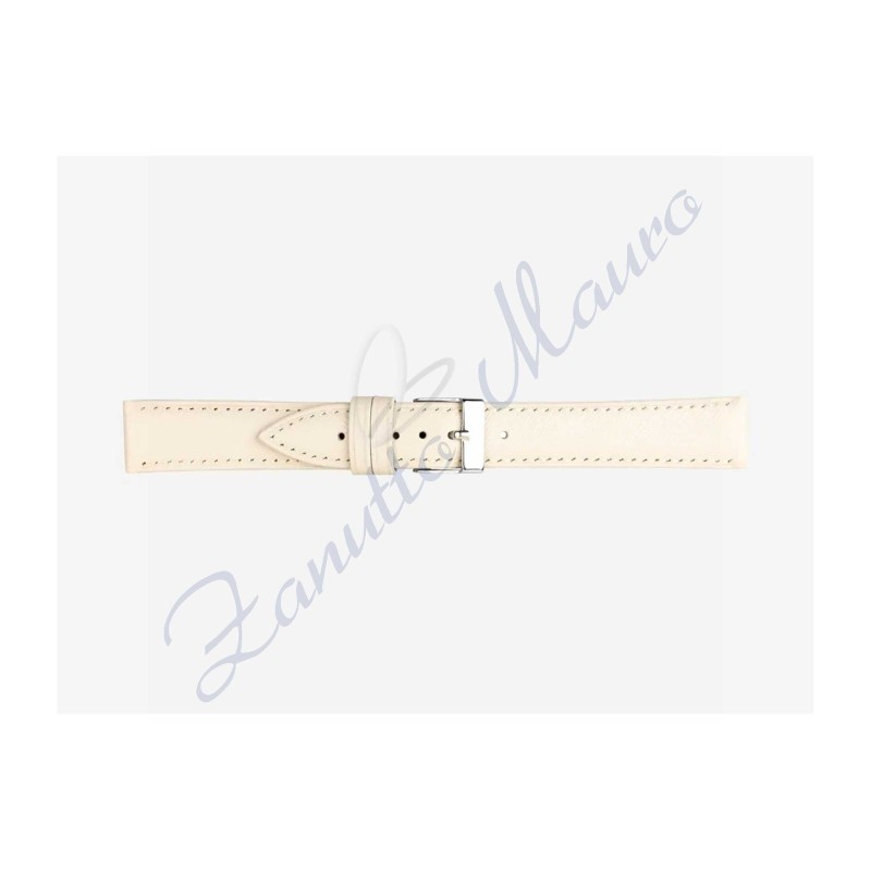 Cinturino 597 in pelle stampa saffiano 16x14 colore avorio
