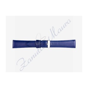 Cinturino 597 in pelle stampa saffiano 14x12 colore blu scuro