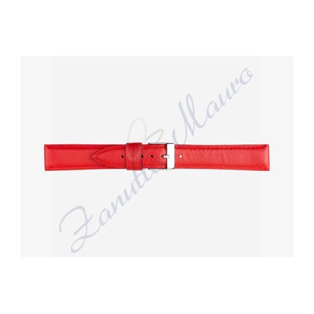 Cinturino 597 in pelle stampa saffiano 20x16 colore rosso