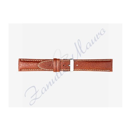 Cinturino 421 in pelle stampa toro 22x18 colore marrone gold