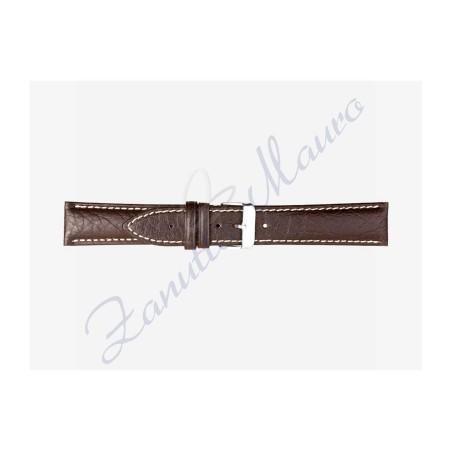 Cinturino 421 in pelle stampa toro 20x18 colore testa di moro