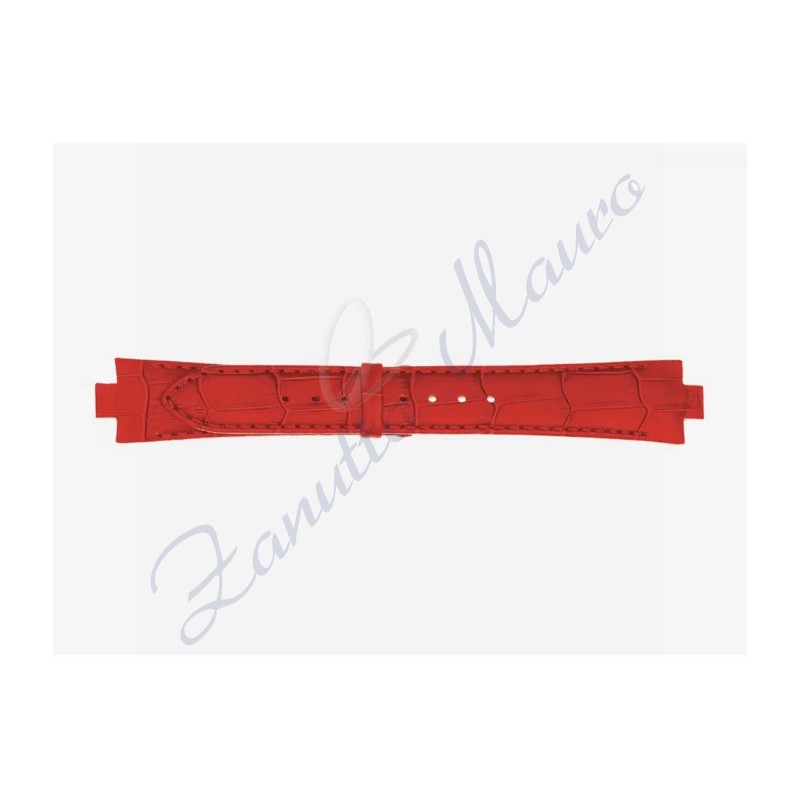 Cinturino 868/D stampa alligatore 21/8x18 colore rosso anche per Breil