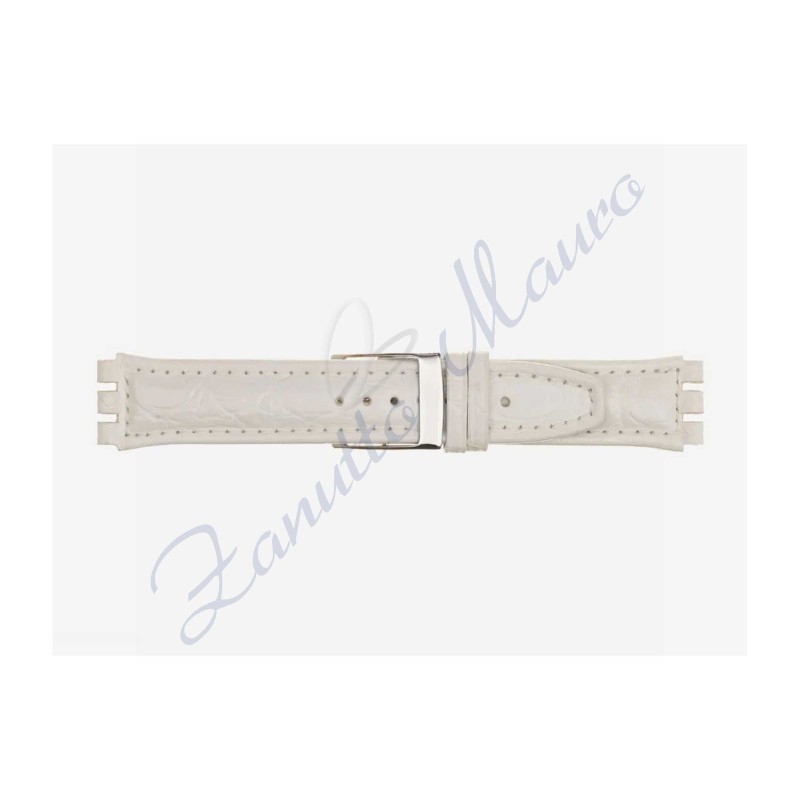 Cinturino 247M stampa brasile per Swatch Irony 19x22 bianco