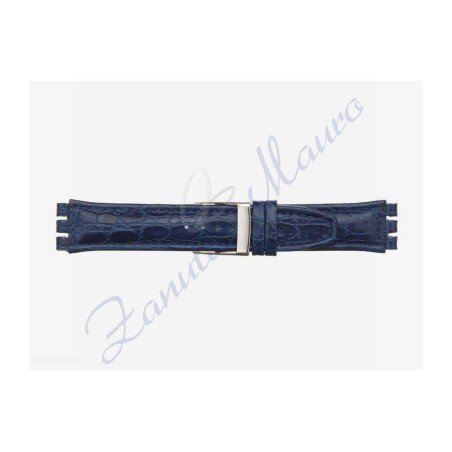 Cinturino 247M stampa brasile per Swatch Irony 19x22 blu scuro