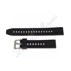 Cinturino JD095 in silicone ansa mm 20 colore nero