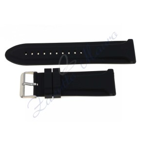 Cinturino in gomma JC105 ansa mm 28 nero