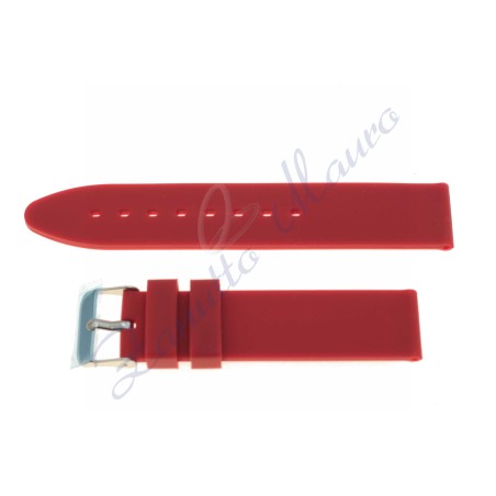 Cinturino in gomma S/046 ansa mm 24 bordeaux