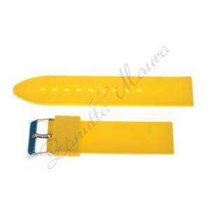 Cinturino in gomma S/046 ansa mm 22 giallo