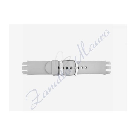 Cinturino soft touch 246SC per Swatch ansa mm 20 colore grigio