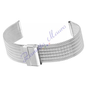 Bracciale Mesh WD027 con scorrevole in acciaio ansa 24