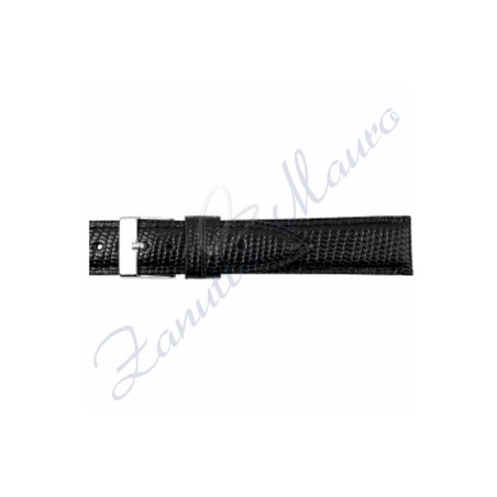 Cinturino 692 in pelle stampa lucertola iguana 12x10 colore nero