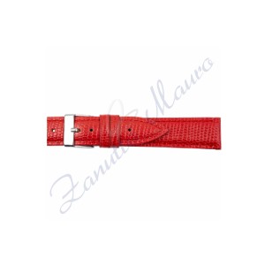 Cinturino 692 in pelle stampa lucertola iguana 12x10 colore rosso