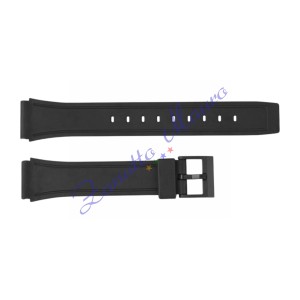 Cinturino in gomma tipo Casio 6089 con fibbia in plastica ansa mm 18