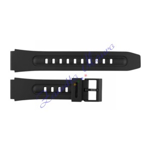 Cinturino in gomma tipo Casio 7802 con fibbia in plastica ansa mm 18