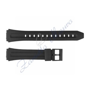 Cinturino in gomma tipo Casio 3107 con fibbia in plastica ansa mm 18