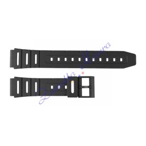 Cinturino in gomma tipo Casio 9725 con fibbia in plastica ansa mm 18