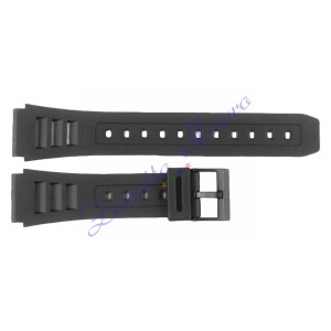 Cinturino in gomma tipo Casio 285K1 con fibbia in plastica ansa mm 19