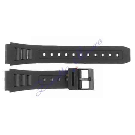 Cinturino in gomma tipo Casio 285K1 con fibbia in plastica ansa mm 19