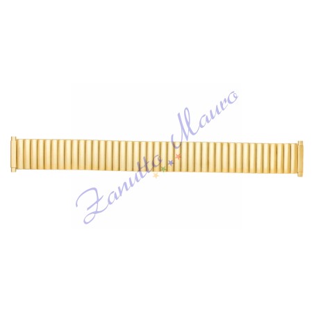 Bracciale elastico GDT1 in acciaio dorato ansa a pompa mm 16/22
