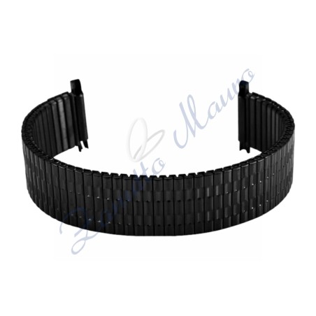 Bracciale elastico GD631 in acciaio brunito ansa a pompa mm 16/22