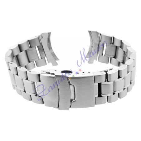 Bracciale GD017 in acciaio solido ansa curva mm 22