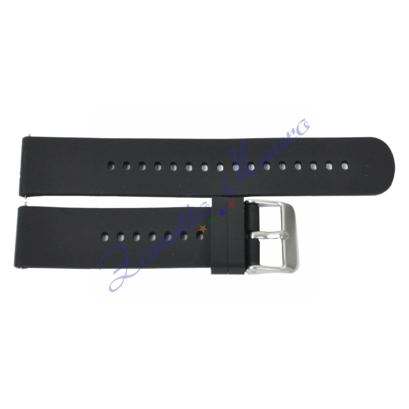 Cinturino JD1602 silicone soft touch colore nero con easypin mm 20