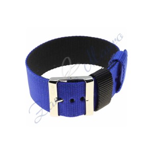 Cinturini NATO reversibile colore blu e nero ansa mm 26