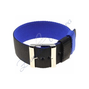 Cinturini NATO reversibile colore blu e nero ansa mm 26