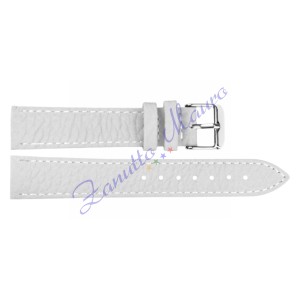 Cinturino stampa toro 208 imbottito colore bianco ansa mm 18