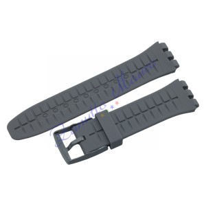 Cinturino in silicone per Swatch ansa mm 20 colore grigio