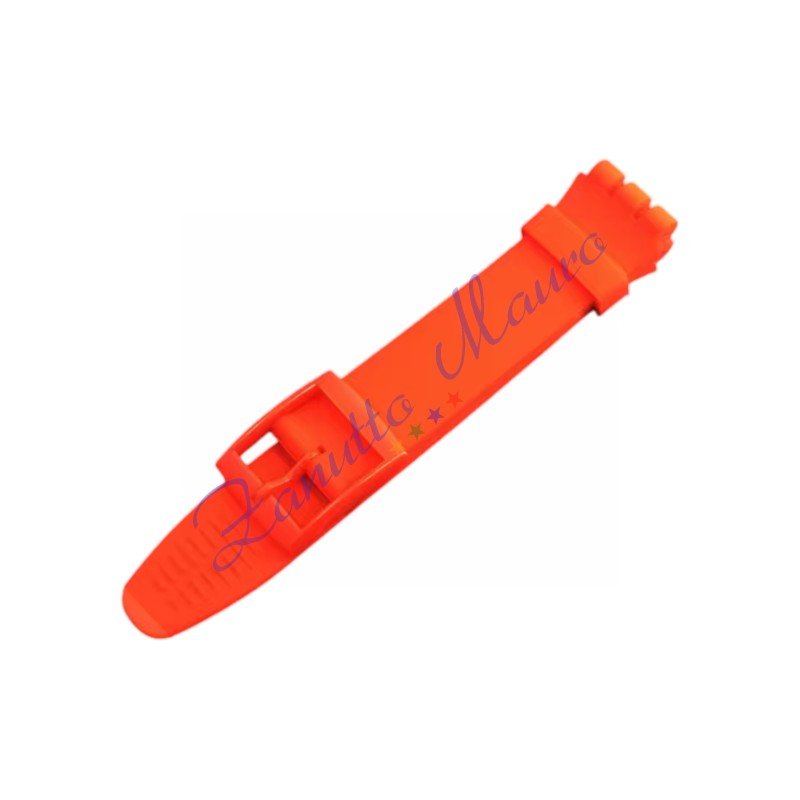 Cinturino in silicone per Swatch ansa mm 19 colore rosso