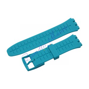 Cinturino in silicone per Swatch ansa mm 20 colore verde acqua