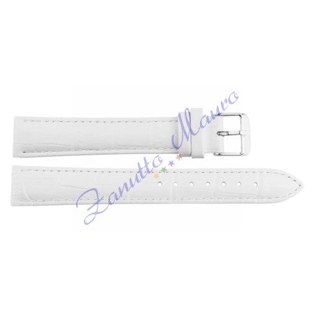 Cinturino stampa cocco piatto 1307XL colore bianco ansa mm 14