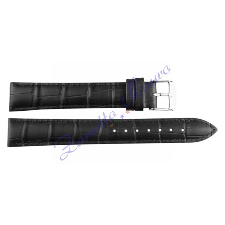 Cinturino stampa cocco piatto 1307XL colore nero ansa mm 24