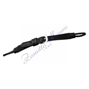 Cinturino in pelle vitello madras 588 tranciato colore nero