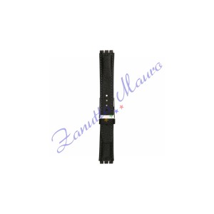 Cinturino 245PLin pelle stampata per Swatch 17x19 colore blu scuro