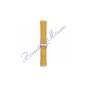 Cinturino 247PL in pelle stampata per Swatch 19x22 colore giallo