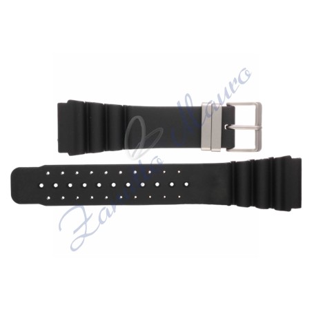 Cinturino citizen 59-S54494 in gomma colore nero ansa mm 24 - uguale a 59.S54494
