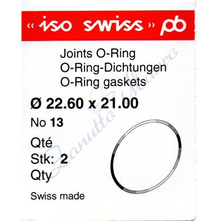 OR Standard ISO013 busta 2 pz Diam.int. 21.00 sezione 0.80